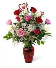Valentine's Mix Roses - Garden or Long Stemmed