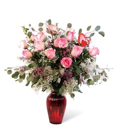 Valentine's Pink Roses - Garden or Long Stemmed