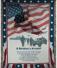 A Soldier's Prayer Memorial Throw