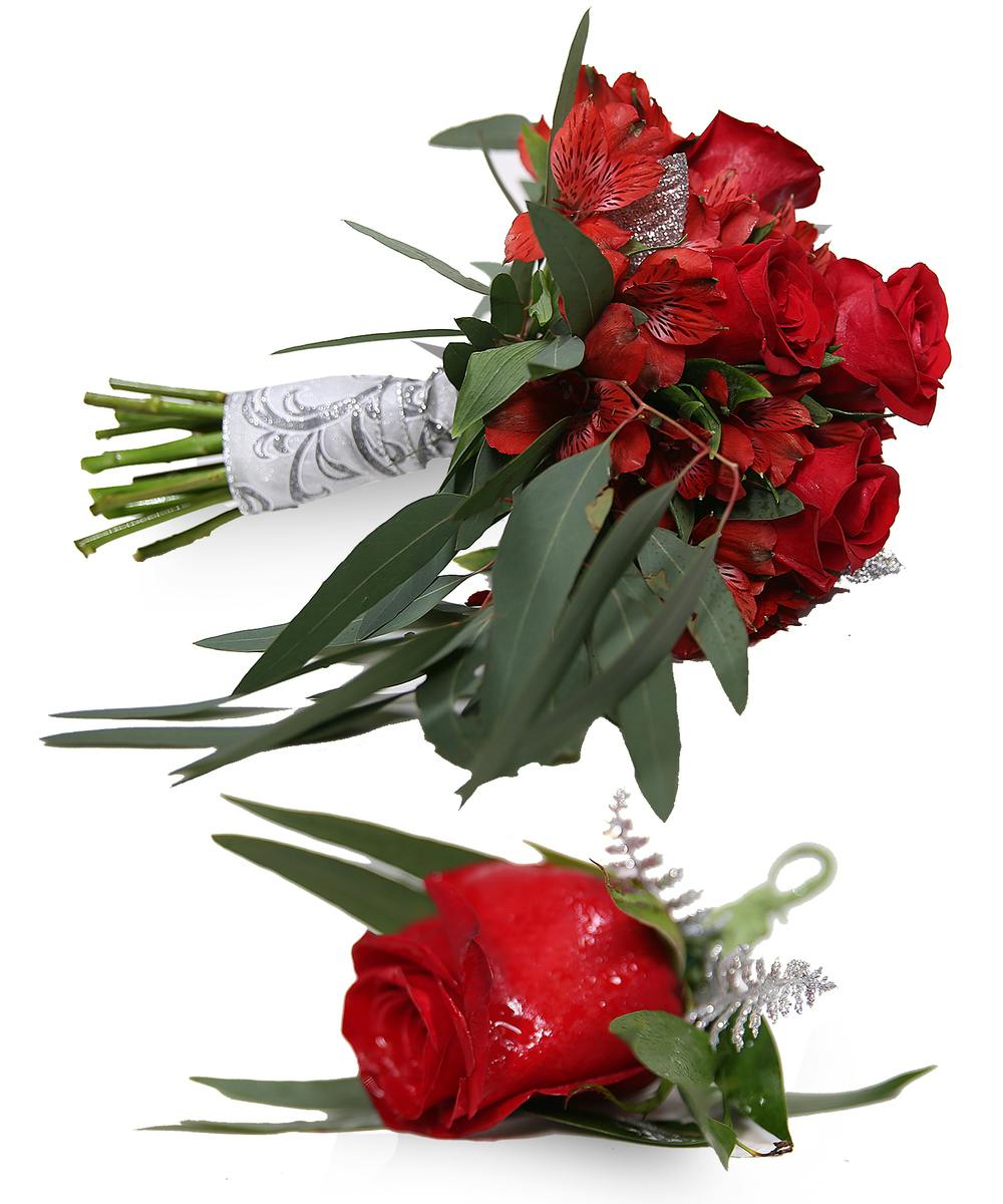 Classic Red Rose Hand Tied Bouquet - Neubauer's Flowers