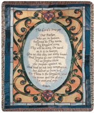 Lord's Prayer - Stained Glass Memorial Throw