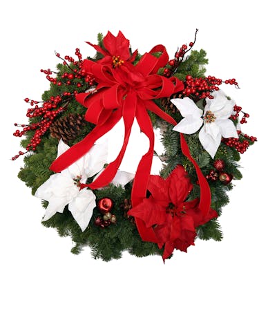 Moderate Decorated Pine Wreath