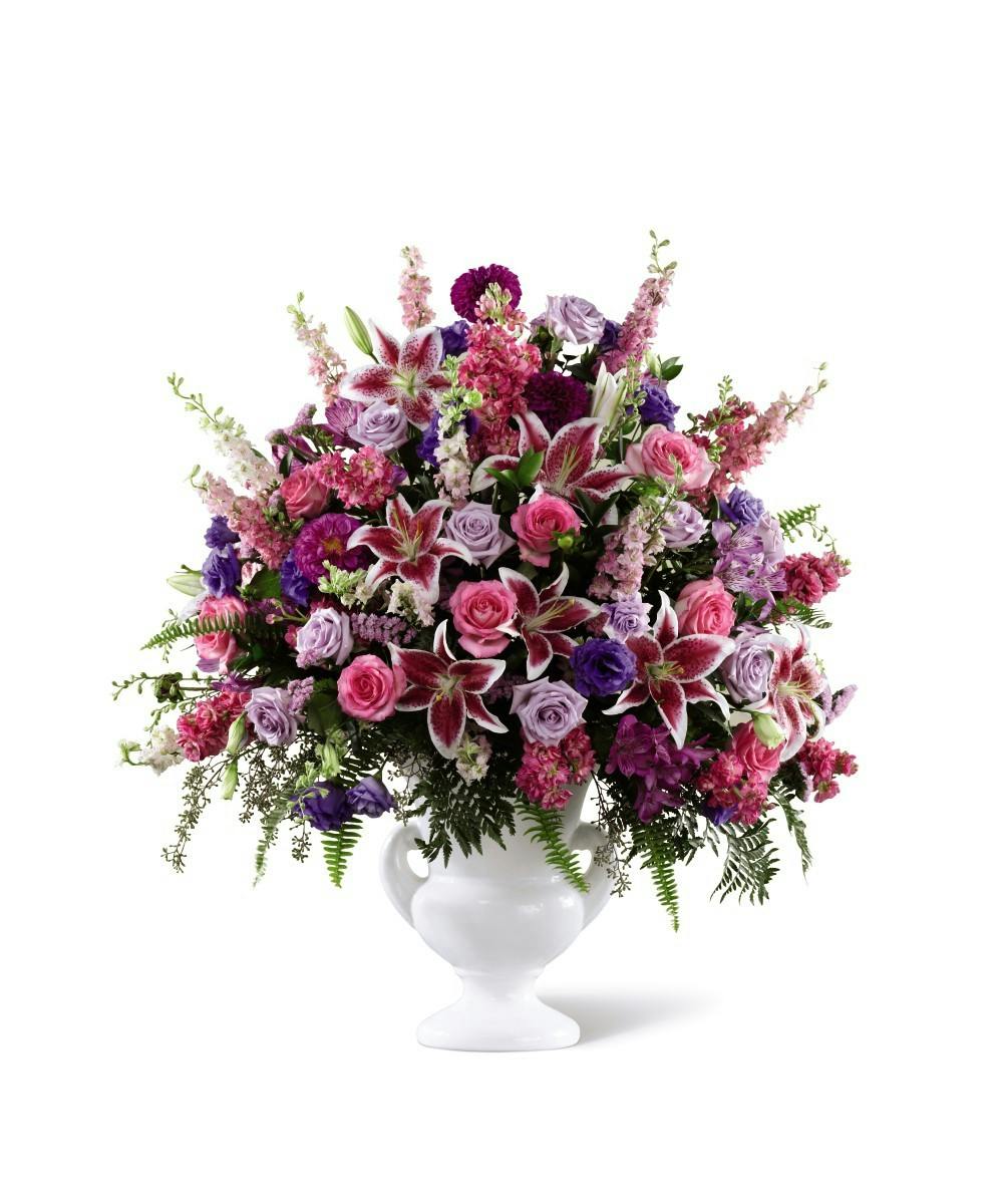 Peaceful Tribute Arrangement Funeral Flower Delivery Uniontown (PA