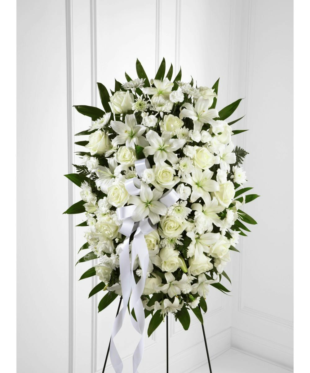 Exquisite Tribute White Funeral Flowers Delivered Uniontown (PA