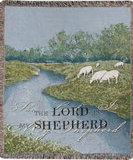 The Lord is My Shepherd Memorial Throw